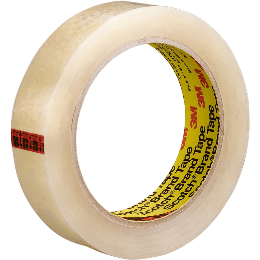 3M 7000001181 Scotch Light Duty Packaging Tape, 600, Acrylic Adhesive, 1 in. x 72 yds.