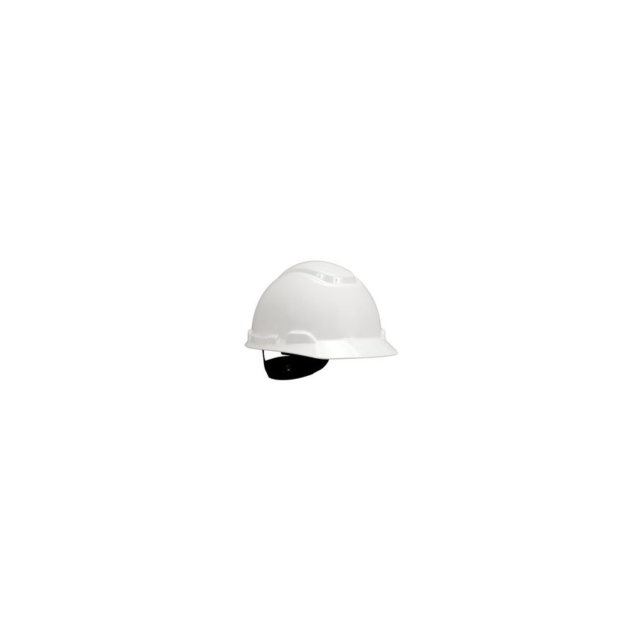 3M 7000002414 Hard Hat, 4-Point Ratchet Suspension, White