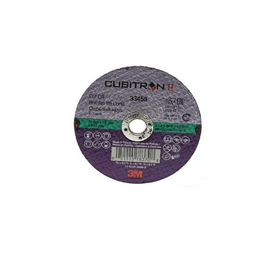 3M 7100032583 Cubitron II Cut-Off Wheels, 3" x .0625" x 8", 30/Case
