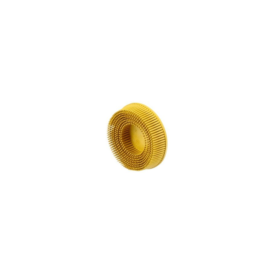 3M 7100138170 Scotch-Brite Roloc Bristle Disc, Medium, Yellow, 3" x 5/8"