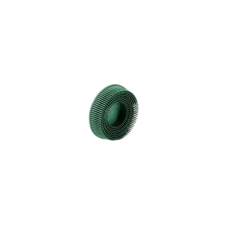 3M 7000000745 Scotch-Brite Roloc Bristle Disc, Green, 3" x 5/8"