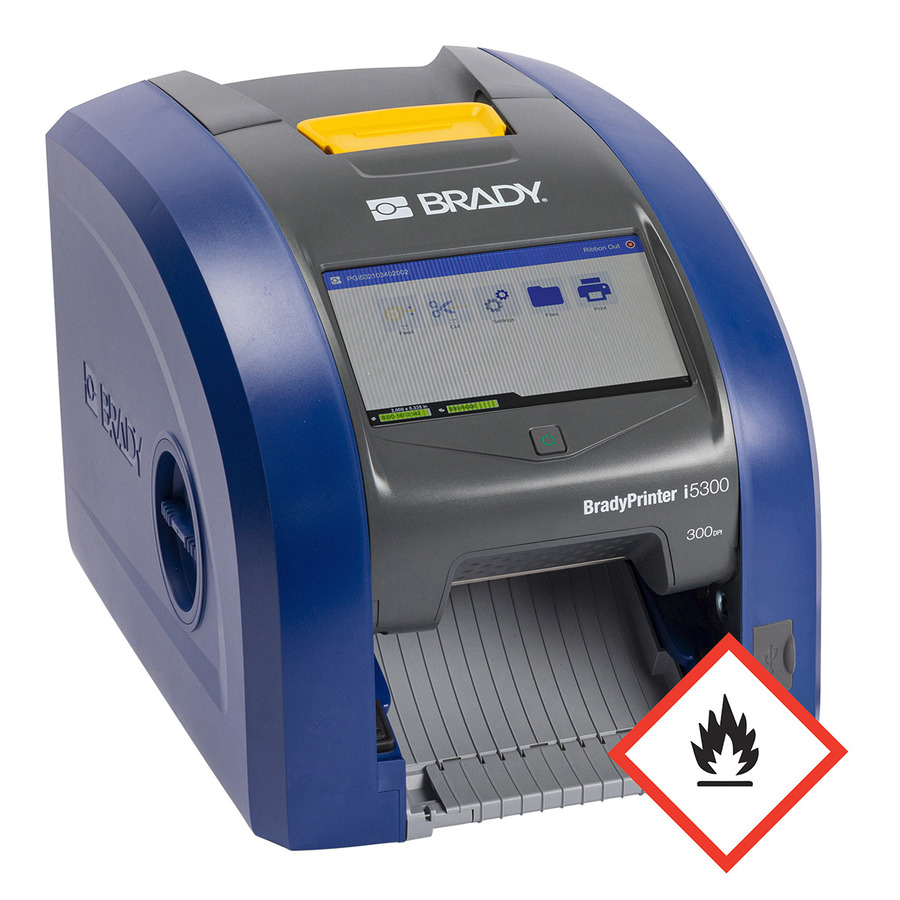 Brady 151293 i5300 Industrial Label Printer, 300 dpi, WiFi, BWS GHS Labels Software