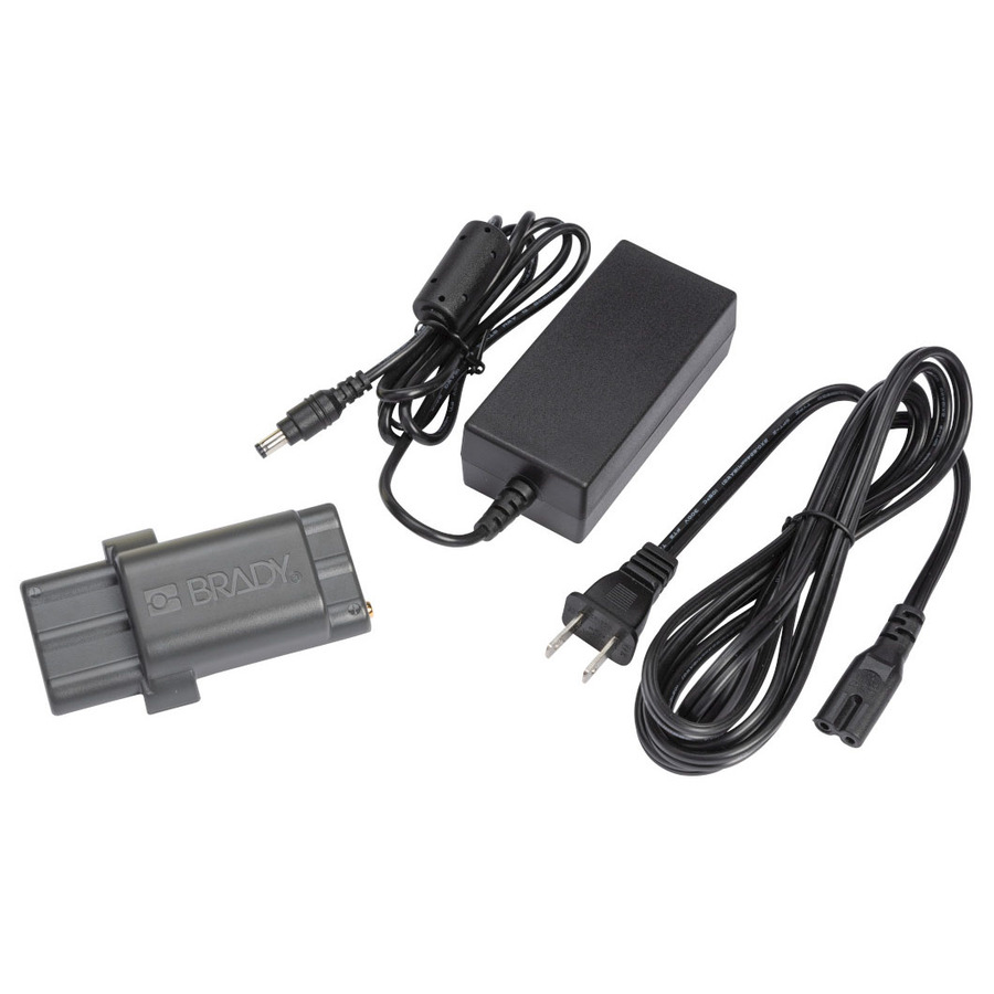 Brady M210-PWR-KIT Li-Ion Battery Pack & AC Adapter Power Kit for Handheld Label Maker, M210 Series