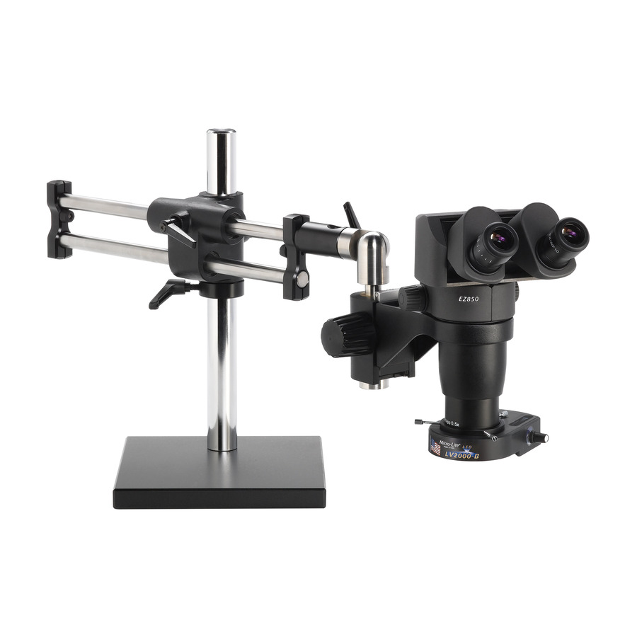 O.C. White TKEPZ-850-LV2 Adjustable Microscope, Dented Stops, Standard Range 4-25x, Ergo-Zoom® Series