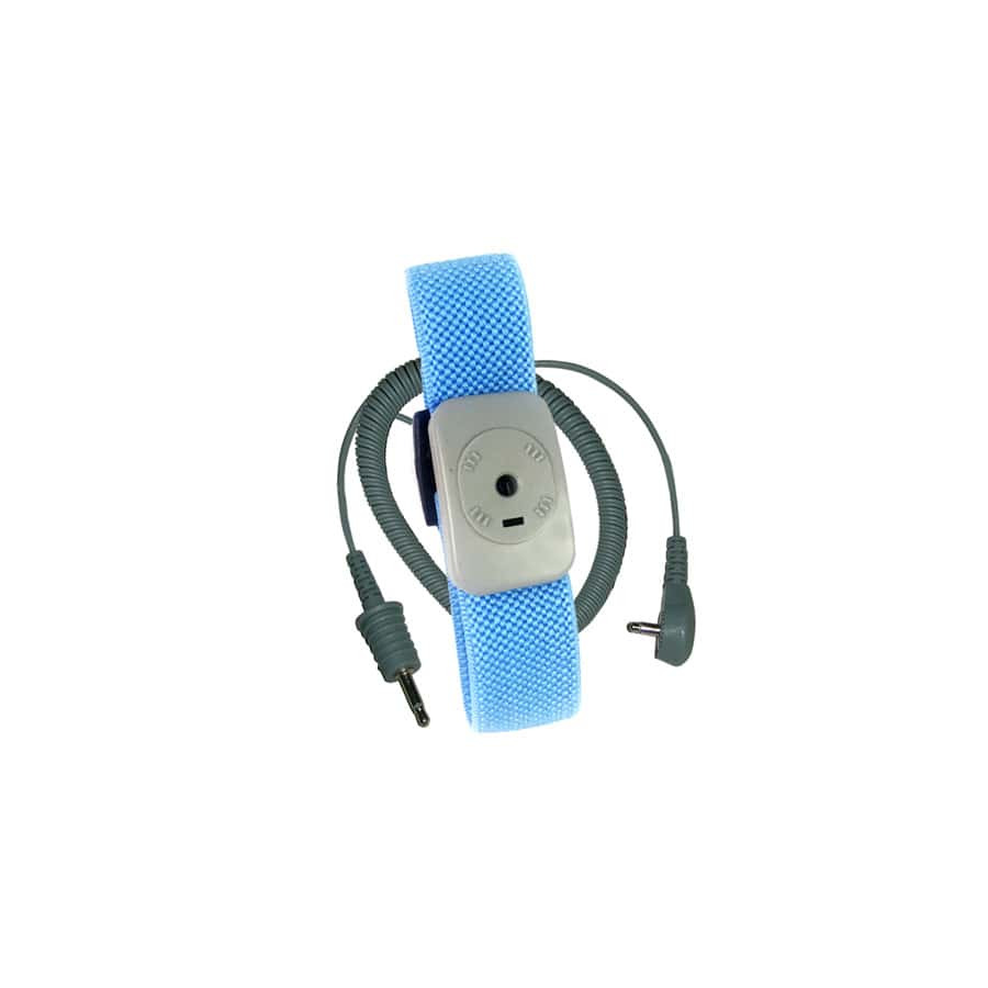 Transforming Technologies WB7200 Wrist Strap, Dual Conductor, Turquoise Fabric, 20' Coil Cord, Adjustable