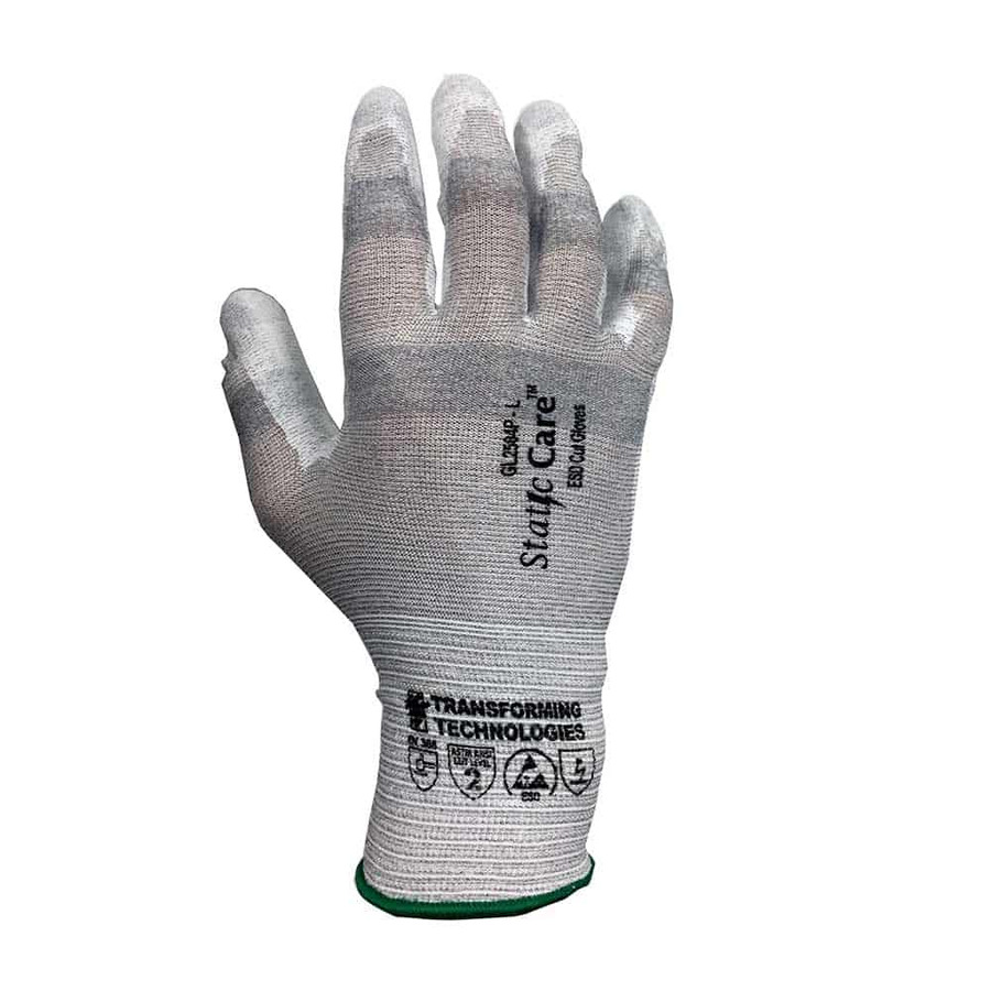 Transforming Technologies GL2506P Gloves, ESD, Cut Resistant, Palm Coated, 2X-Large