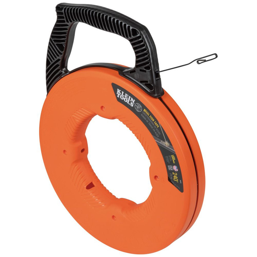 TestEquity: Klein Tools 56334 Steel Fish Tape, 1/8in x 240ft, Wire