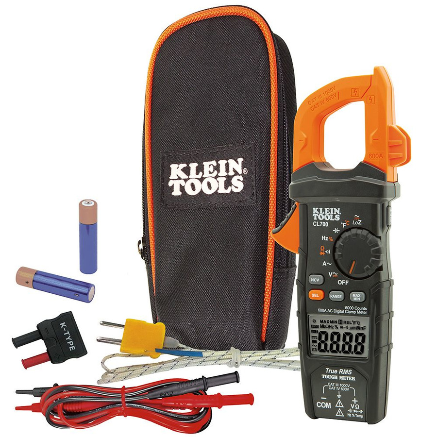 Klein Tools CL700 Digital Clamp Meter, AC Auto-Ranging TRMS, Low Impedance (LoZ) Mode