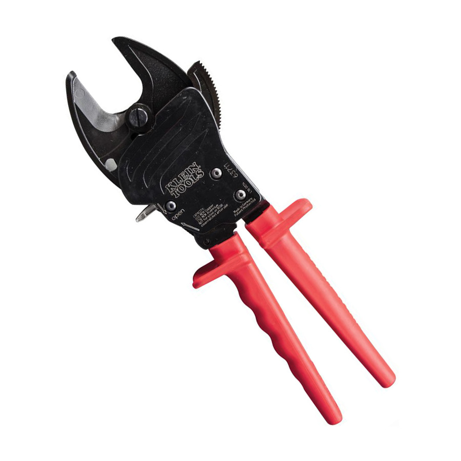 Klein Tools 63711 Open Jaw Ratcheting Cable Cutter JensenTools