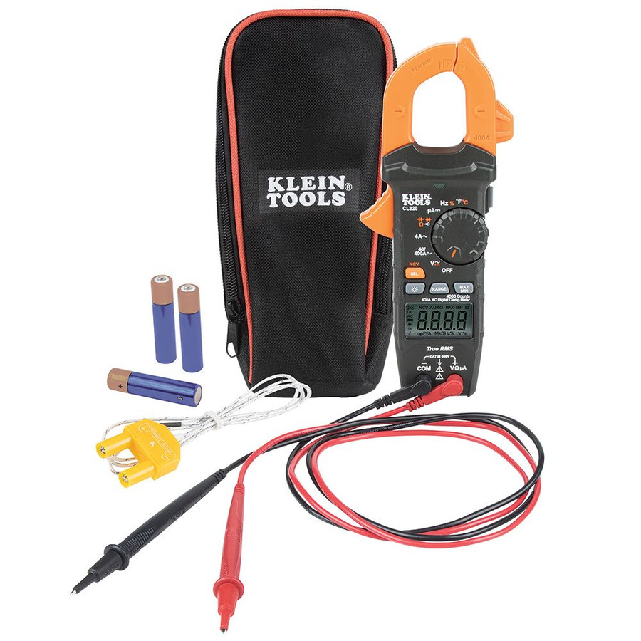 Klein Tools CL320 HVAC Digital Clamp Meter, AC Auto-Ranging 400 Amp