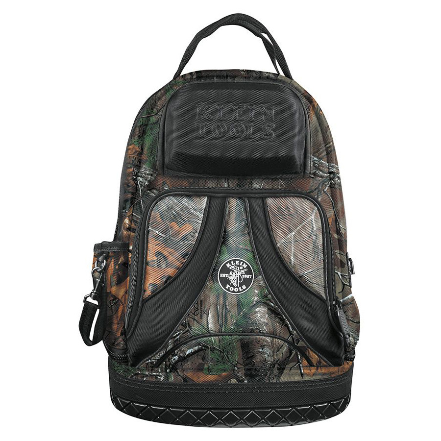 Klein Tools 55421BP14CAMO Tradesman Pro Tool Bag Backpack, 39 Pockets, Camo, 14"