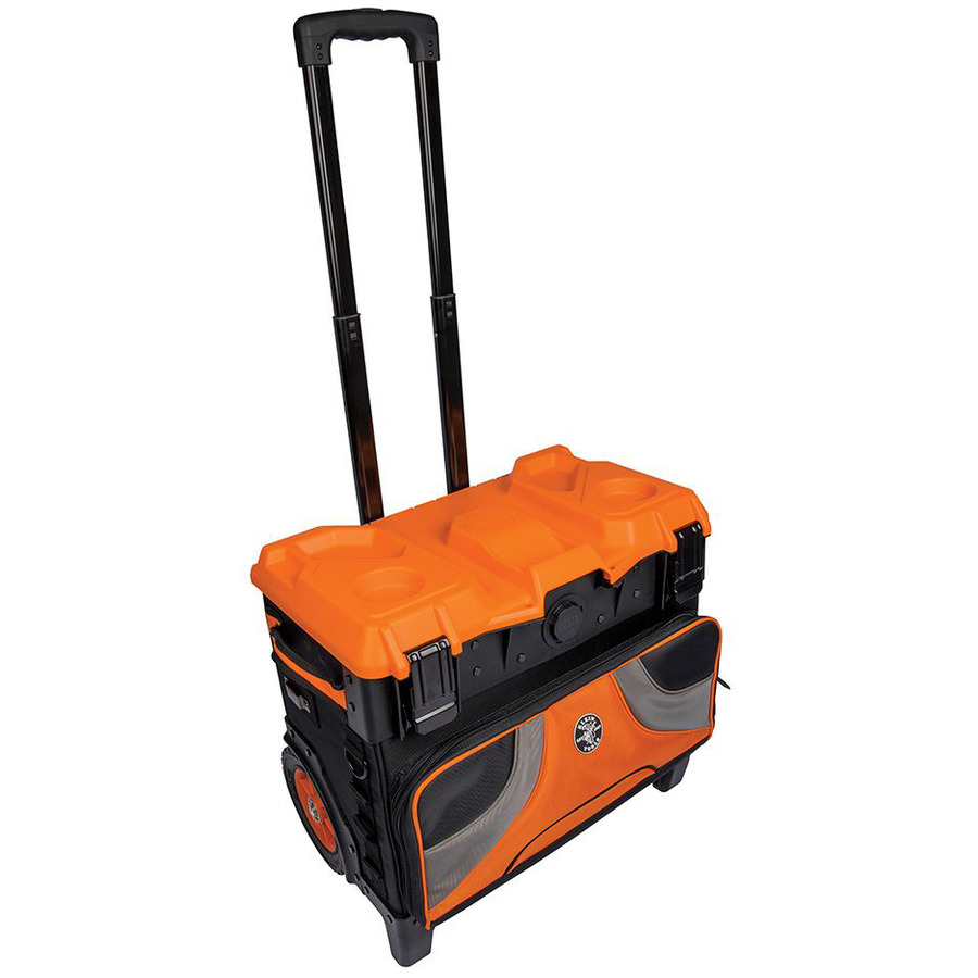 Klein Tools 55473RTB Tradesman Pro Tool Master Rolling Tool Bag, 19 Pockets, 22"