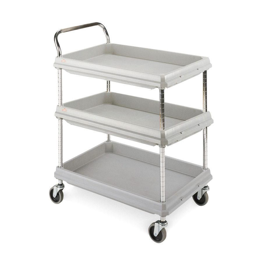 Metro BC2030-3DG Deep Ledge 3-Shelf Utility Cart, Gray, 20"x30"