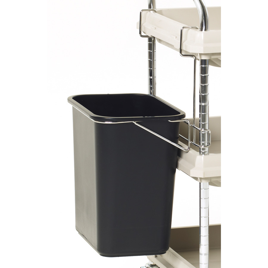 Metro BCWB2D Wastebasket & Holder for Deep Ledge BC2030 Utility Cart