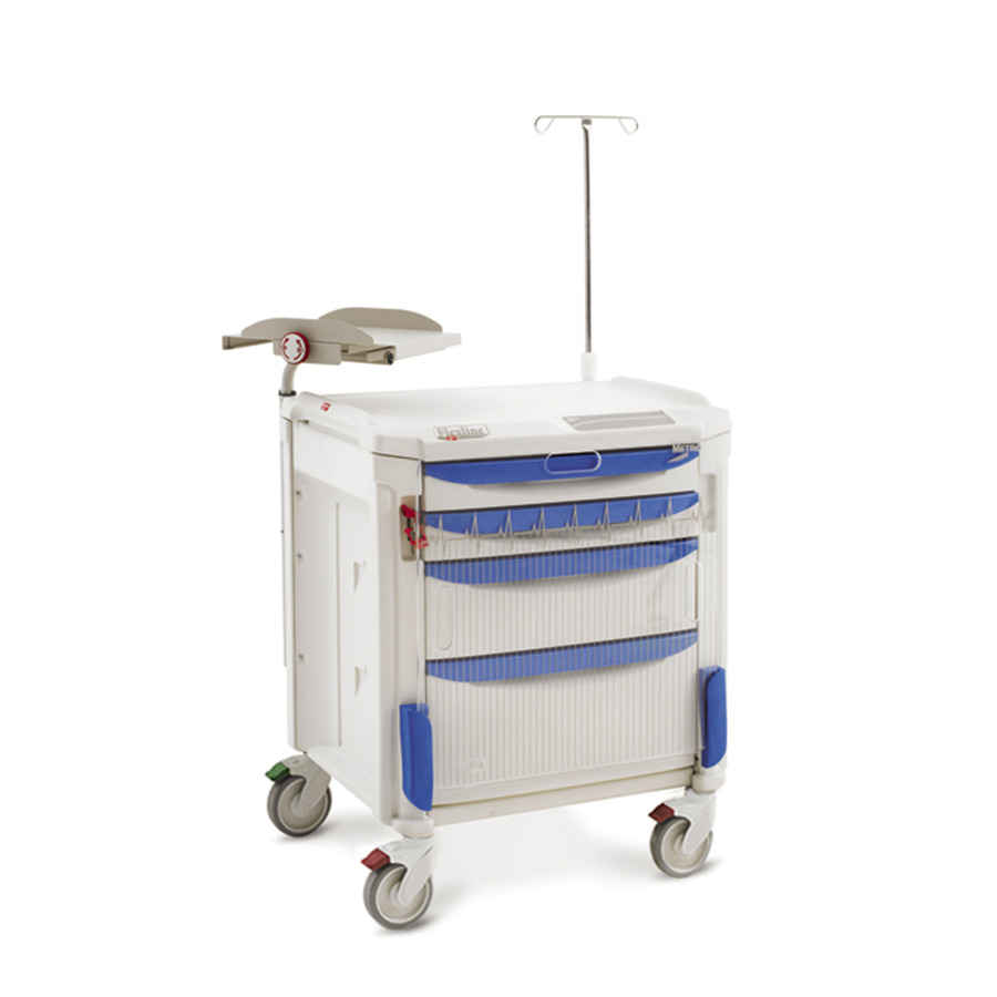 Metro FLCRP1 Flexline Code Response Cart, Taupe/Blue