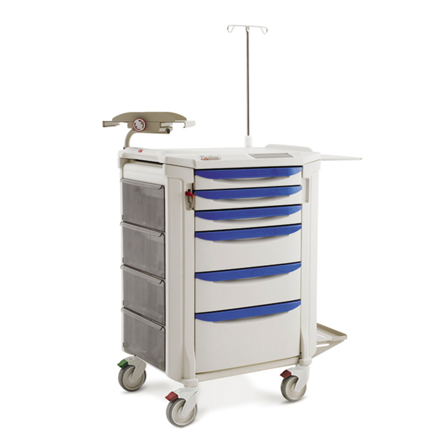 Metro FLCRP4 Flexline Code Response Cart, Taupe/Blue