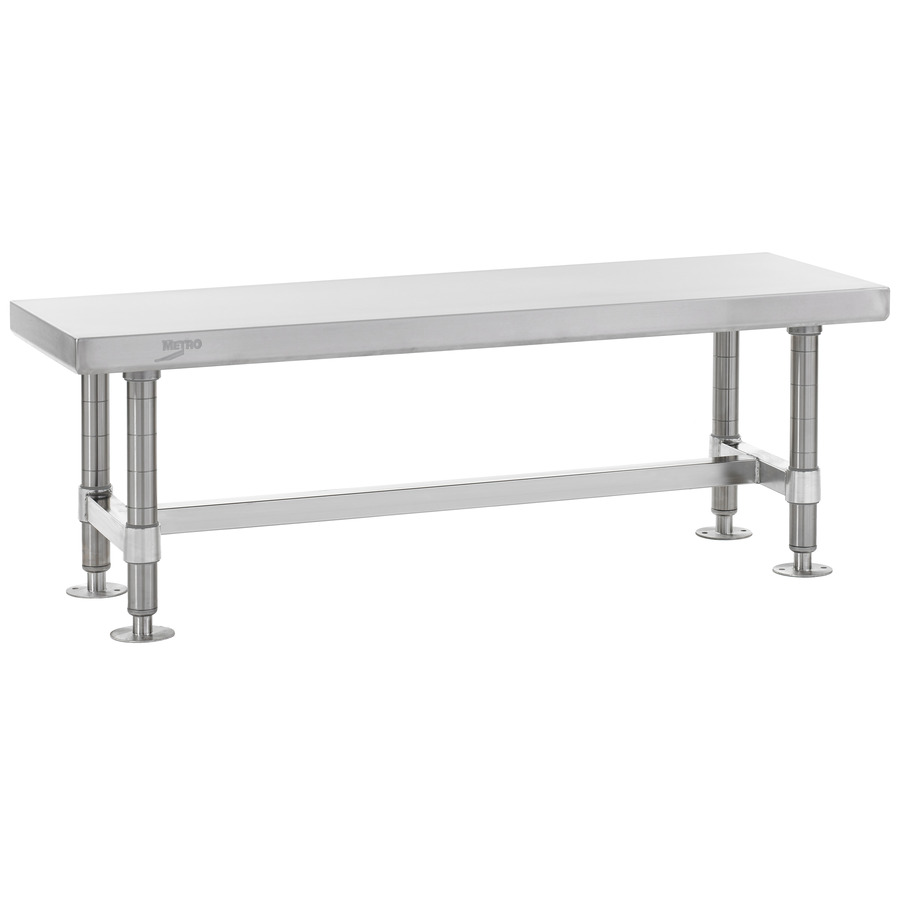 Metro GB1236S Stainless Steel Gowning Bench, 12"x36"x18"