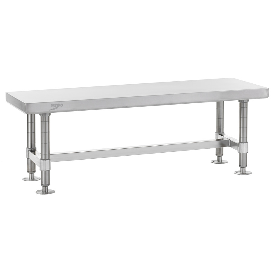 Metro GB1248S Stainless Steel Gowning Bench, 12"x48"x18"