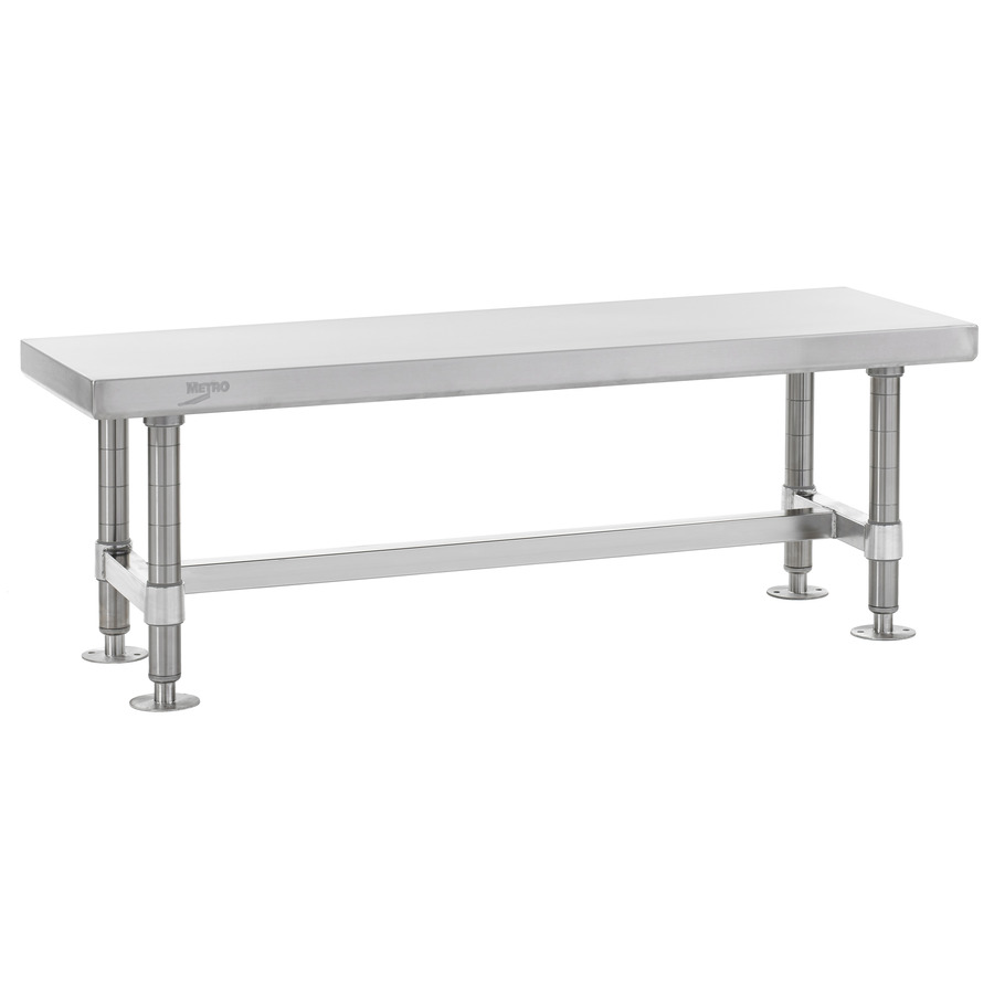 Metro GB1260S Stainless Steel Gowning Bench, 12"x60"x18"