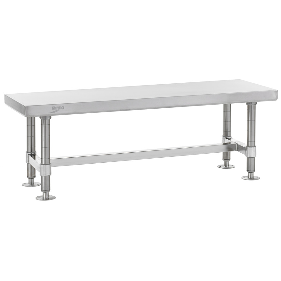 Metro GB972S Stainless Steel Gowning Bench, 9"x72"x18"