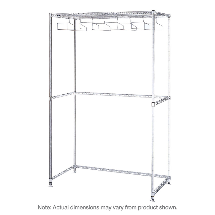 Metro GRU2448S Stainless Steel Upright Garment Rack, 24"x48"x74.625"