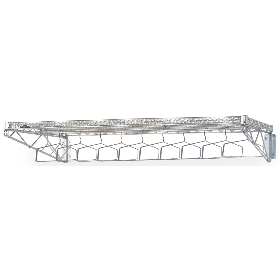 Metro GRW2448S Stainless Steel Wall Mount Garment Rack, 24"x48"x7.5"