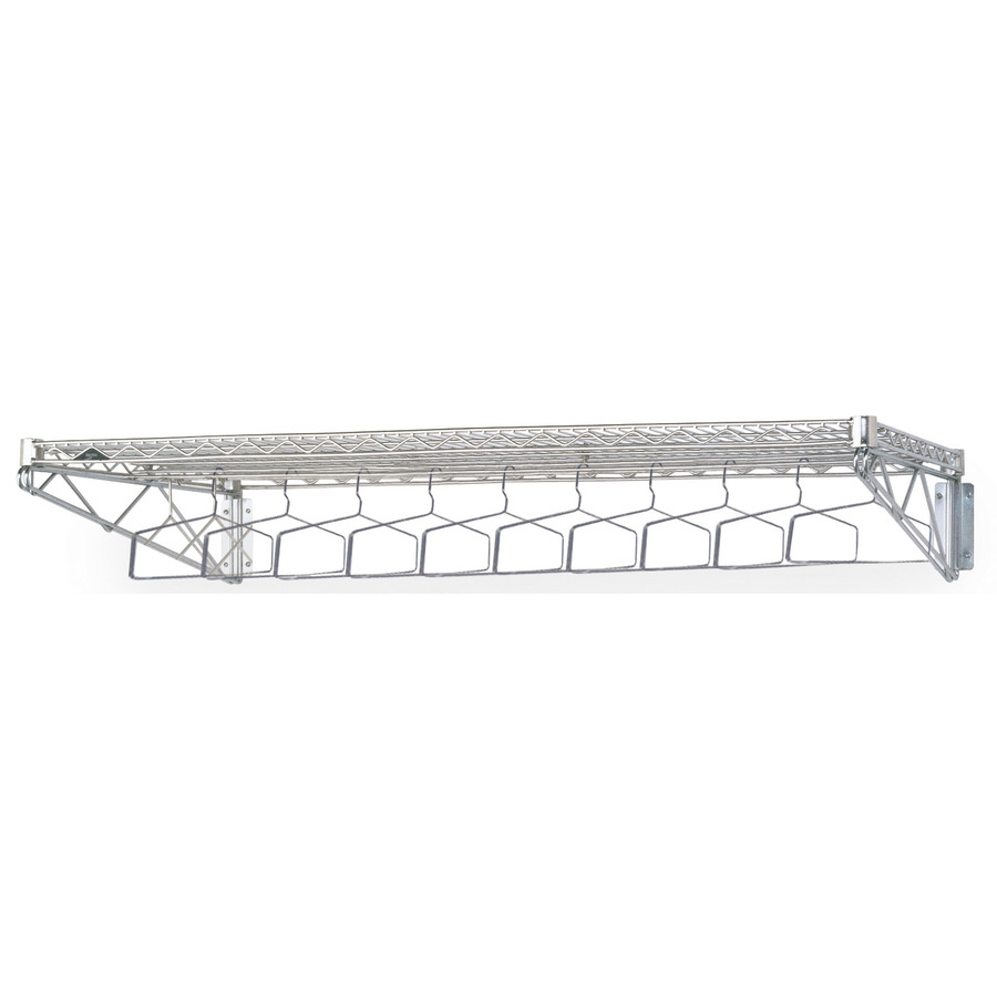 Metro GRW2460S Stainless Steel Wall Mount Garment Rack, 24"x60"x7.5"