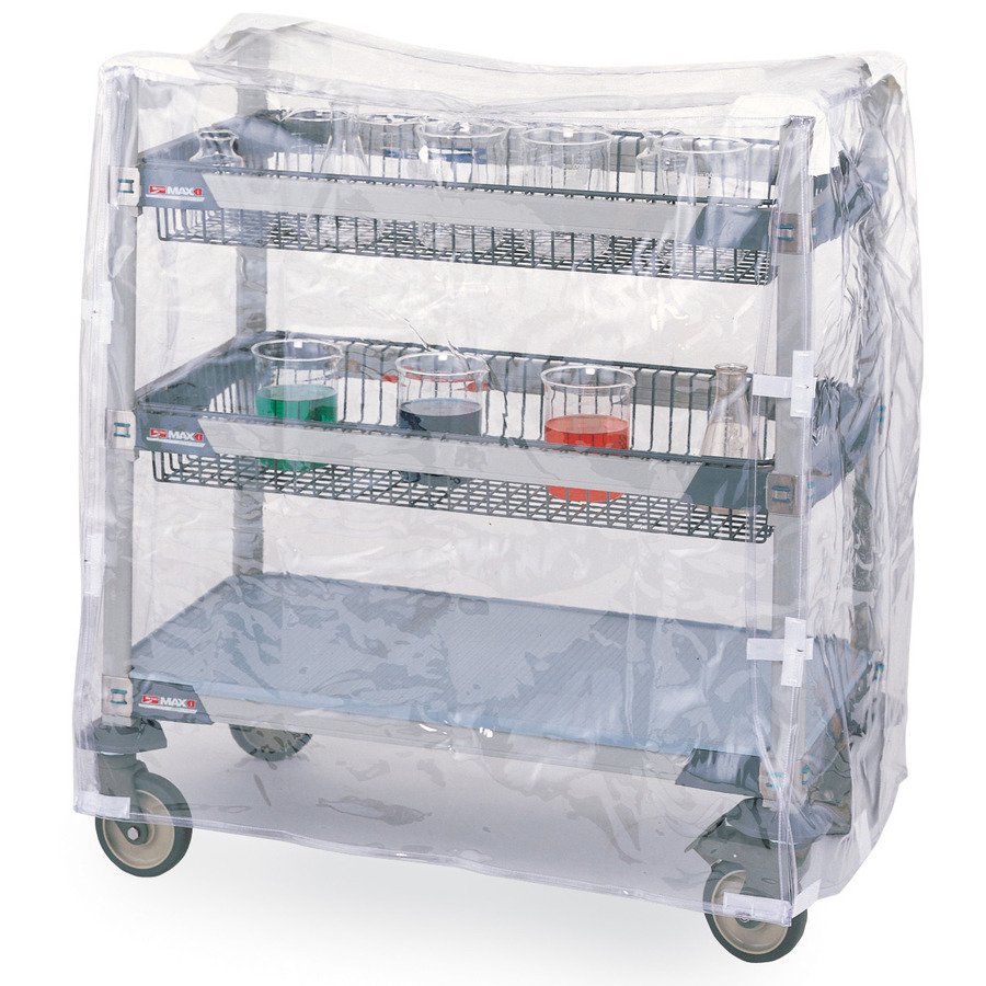 Metro GWCVC41 Clear Glassware Cart Cover for Short Units