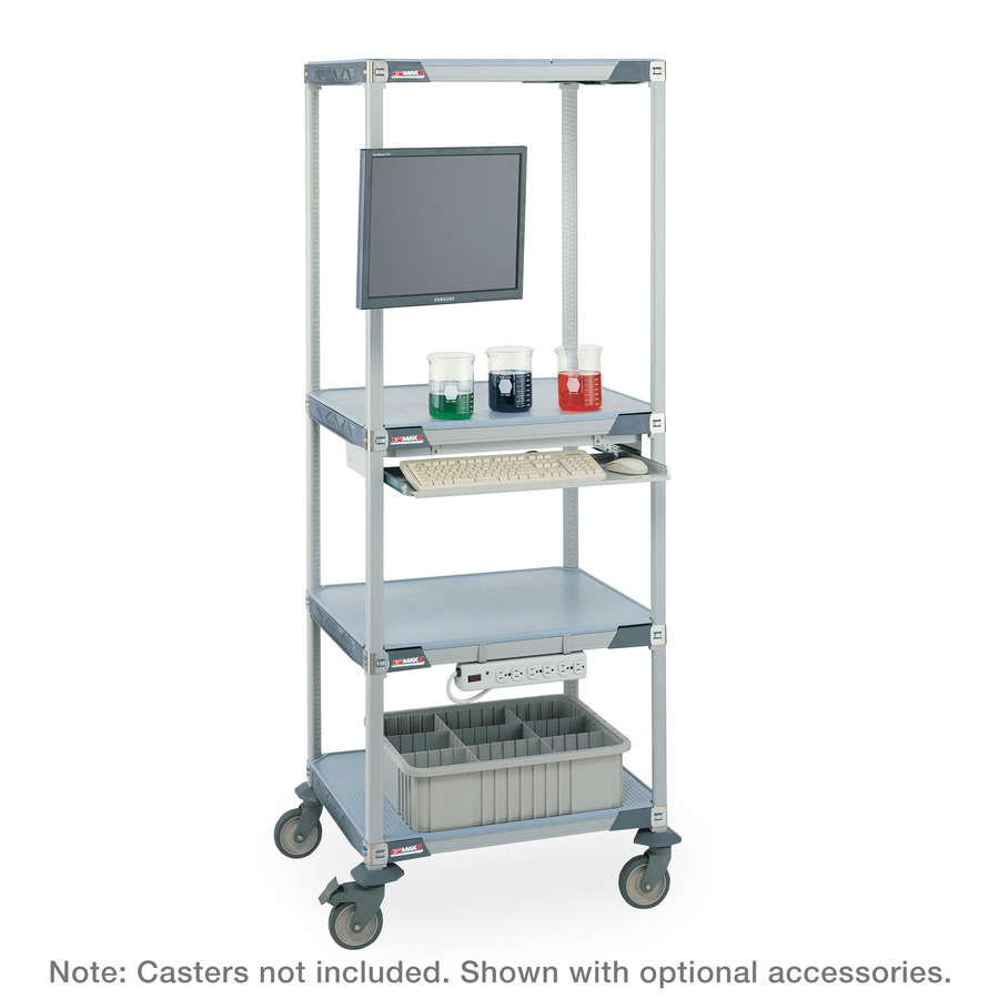 Metro HPLC3X3 MetroMax i 4-Shelf Single HPLC Experiment Cart (Casters Not Included)