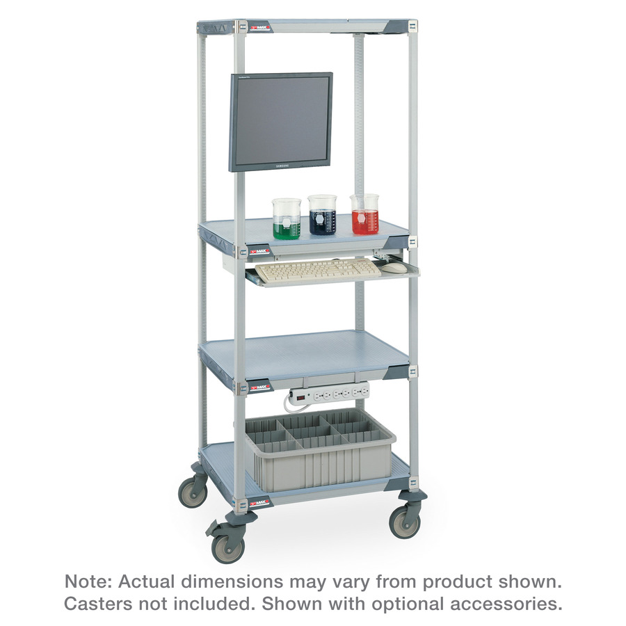 Metro HPLC4X3 MetroMax i 4-Shelf Double HPLC Experiment Cart (Casters Not Included)