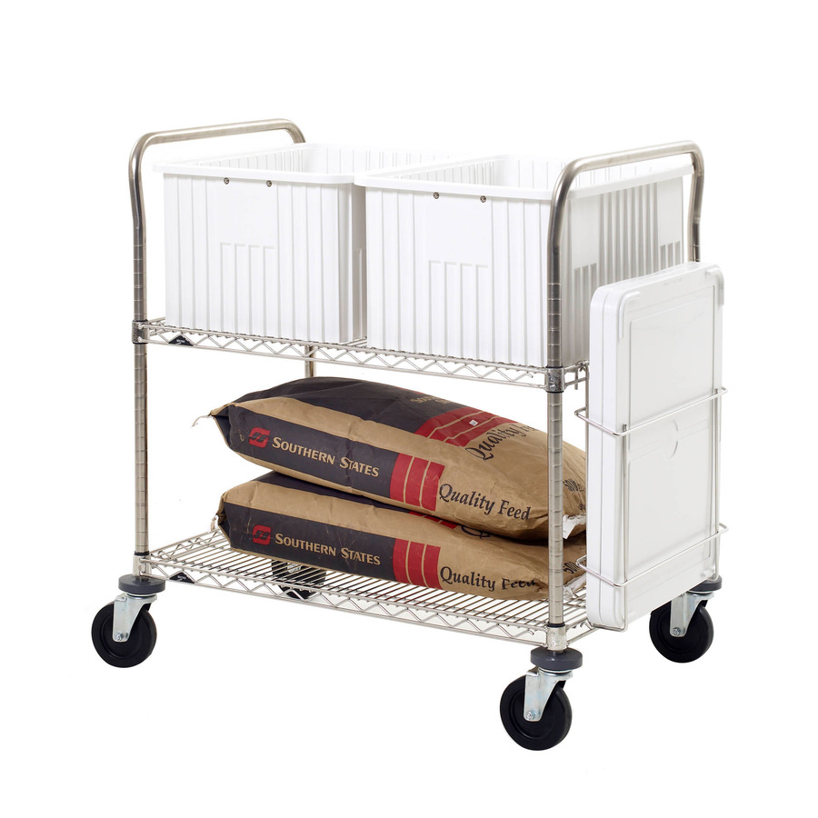 Metro LAR2 Heavy-Duty Wire Shelving Feed Cart