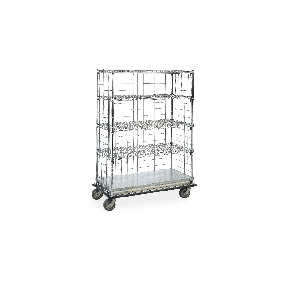 Metro LXH56C Super Adjustable Super Erecta Linen Exchange/Transport Cart