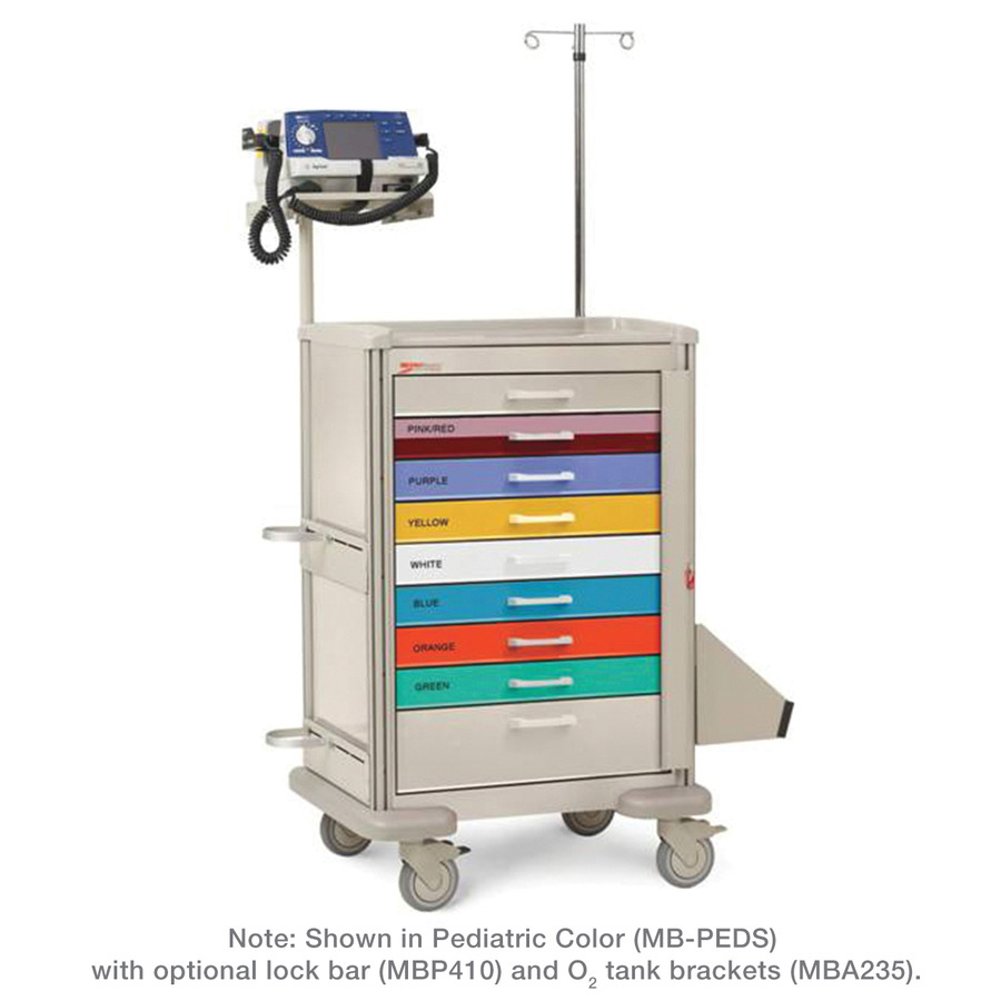 Metro MBP8100PEDS Basix Plus Pediatric Crash Cart