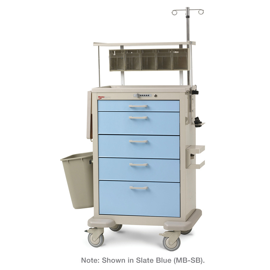 Metro MBX1310ANES4 Basix Anesthesia Cart, 24.125"x30"x45"