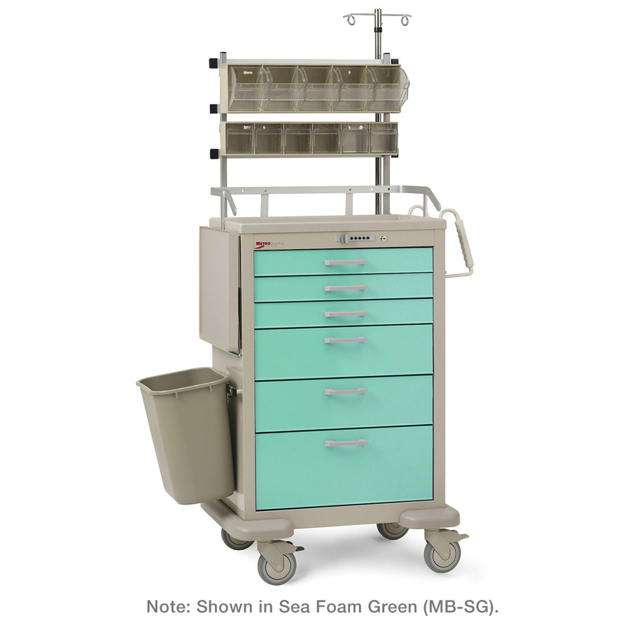 Metro MBX3210ANES3 Basix Anesthesia Cart, 24.125"x30"x45"