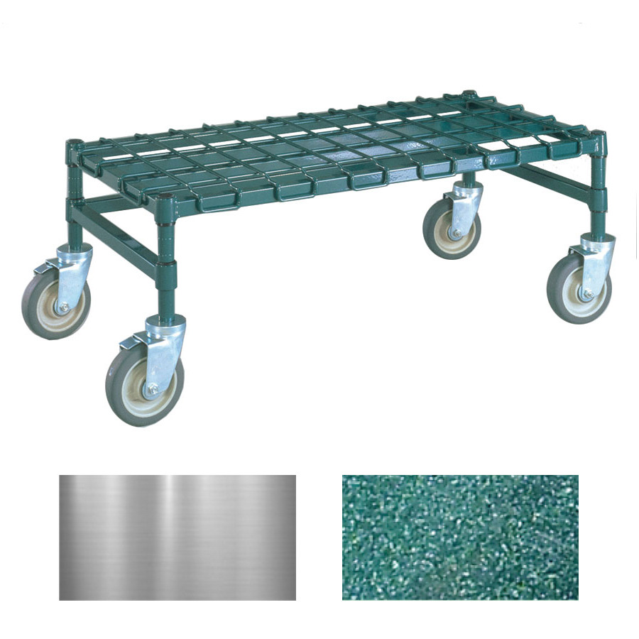 Metro MHP33K3 Super Erecta Mobile Heavy-Duty Dunnage Rack, Metroseal Green Epoxy, 18"x36"