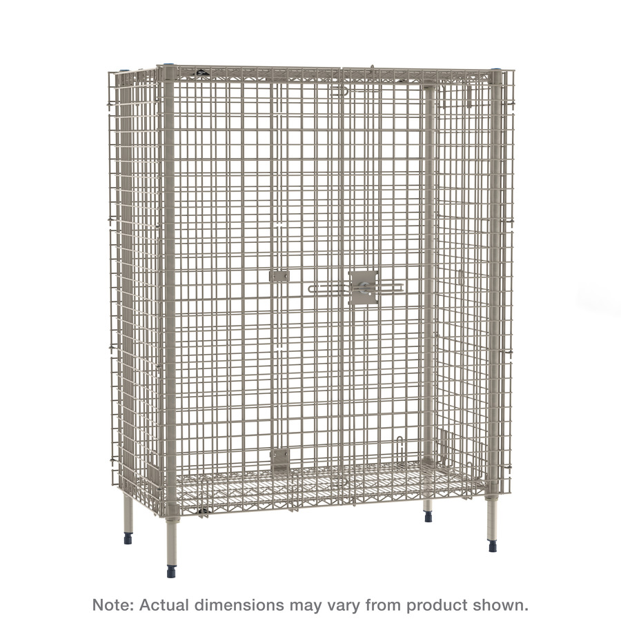 Metro MQSEC53E MetroMax Stationary Security Shelving Unit, 26.9375"x38.875"x66.1875"