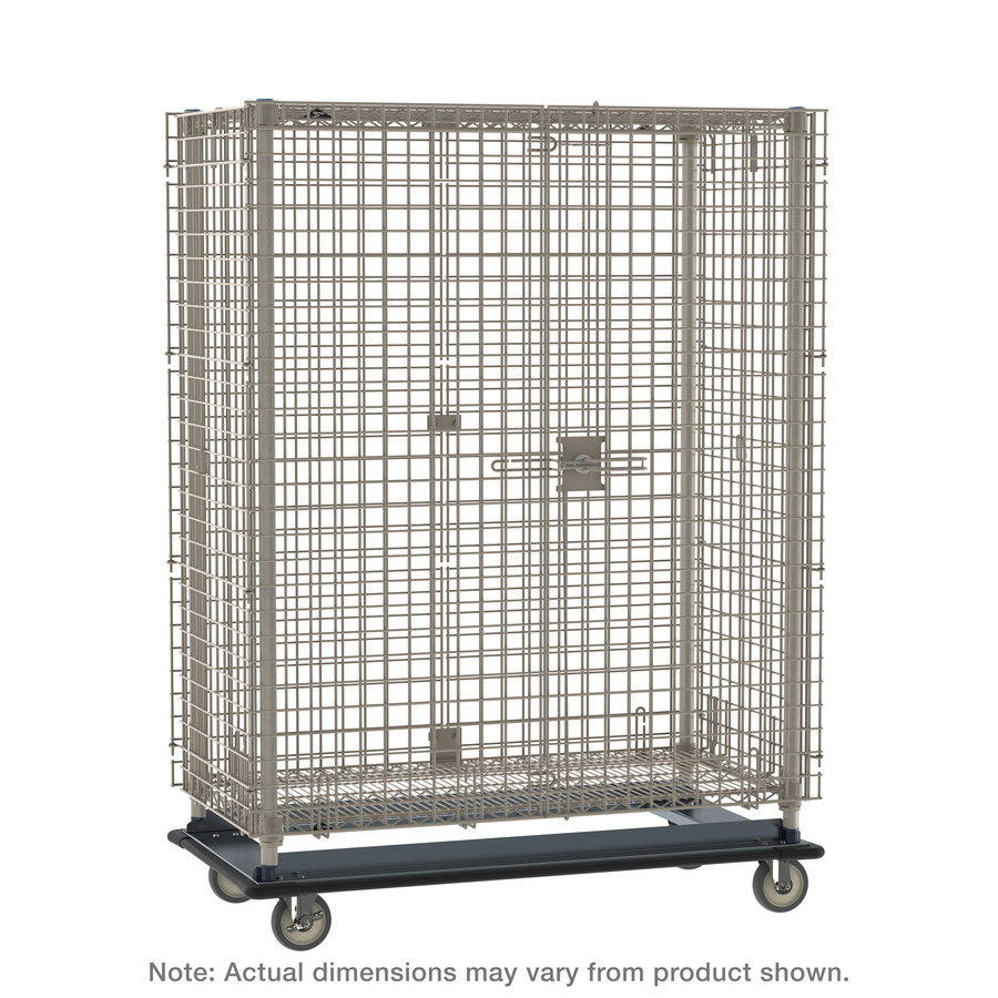 Metro MQSEC53LE MetroMax Heavy-Duty Mobile Security Shelving Unit, 28.0625"x39.125"x68.5"