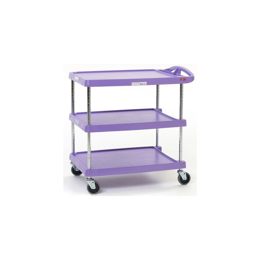 Metro MY2030-24AP myCart Polymer Utility Cart, 2-Shelf, Purple, 20 x 30"