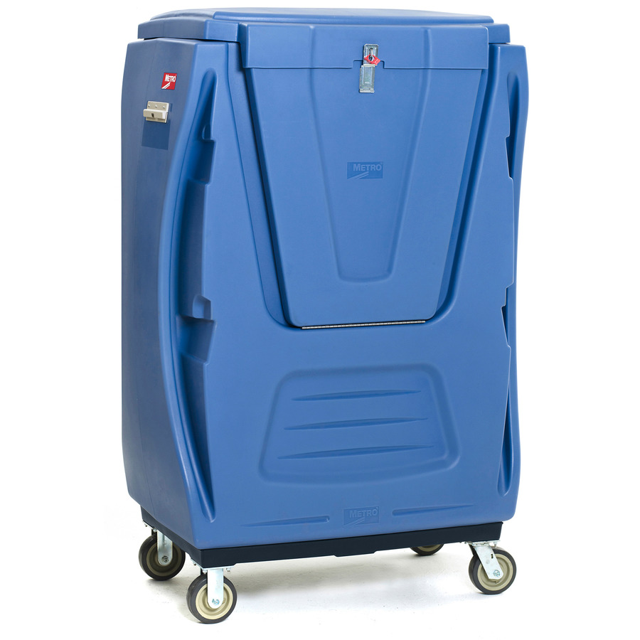 Metro TX48A-BULKSEC MetroTrux Bulk Security Linen Truck, Closures, 600 lb Cap. Poly Swivel Casters