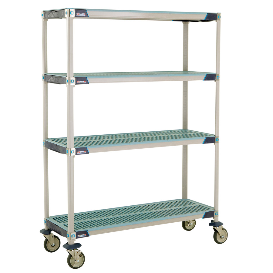 Metro X356EGX3 MetroMax i Stem Caster Cart, OG, Poly Casters, 18"x48"x67.3125"