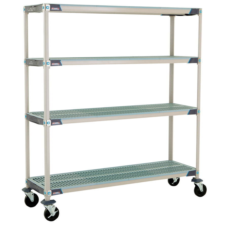 Metro X366BGX3 MetroMax i Stem Caster Cart, OG, Rubber Casters, 18"x60"x67.3125"