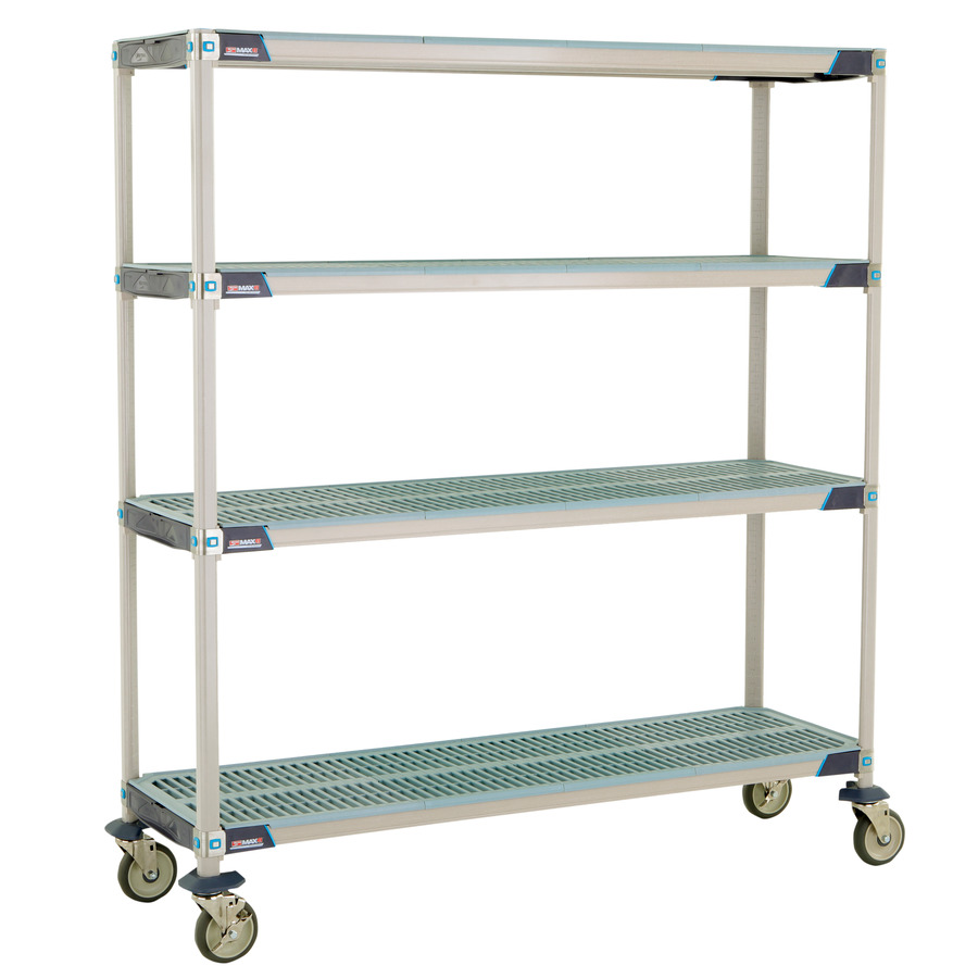 Metro X366EGX3 MetroMax i Stem Caster Cart, OG, Poly Casters, 18"x60"x67.3125"