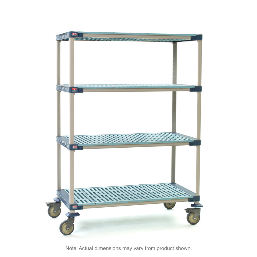 Metro X366PG4 MetroMax4 Stem Caster Cart, 4-Shelf Open Grid, 18"x60"x67.3125"