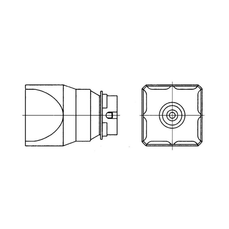 Weller T0058736880N NQ Hot air nozzle, four sides heated, 24 x 12 mm