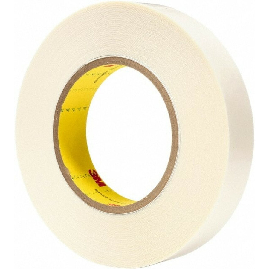 3M 7000123506 Double Coated Tape, 9579, White, 1" x 36 yds.