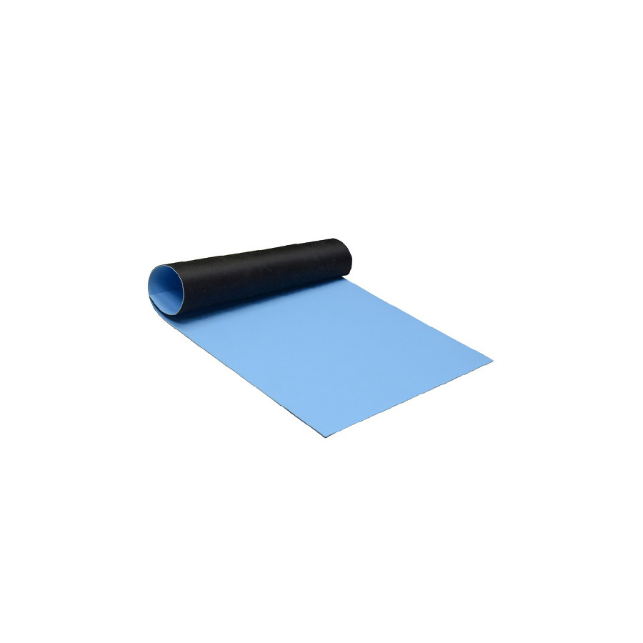 SCS 770770 Mat Roll, 2-Layer Rubber, R7 Series, Light Blue, 0.060inx24inx40ft