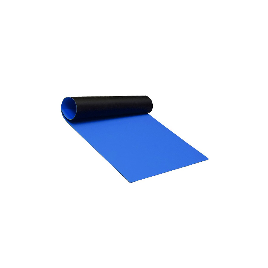 SCS 770771 Mat Roll, 2-Layer Rubber, R7 Series, Royal Blue, 0.060inx24inx40ft