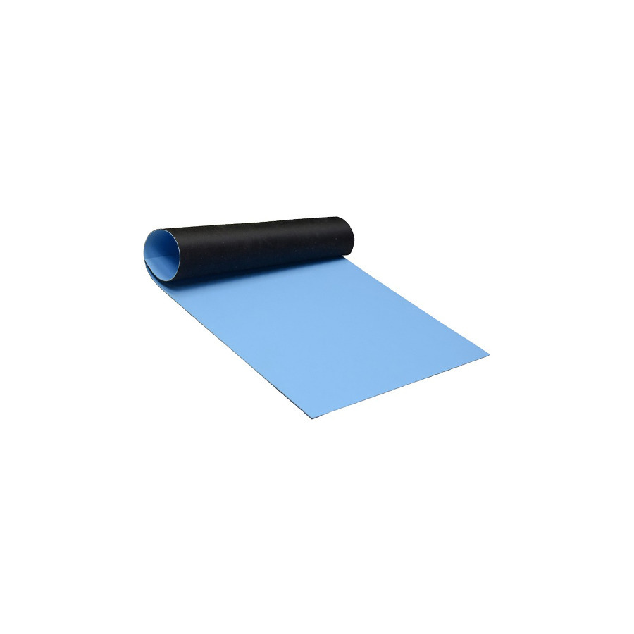 SCS 770773 Mat Roll, 2-Layer Rubber, R7 Series, Light Blue, 0.060inx30inx40ft