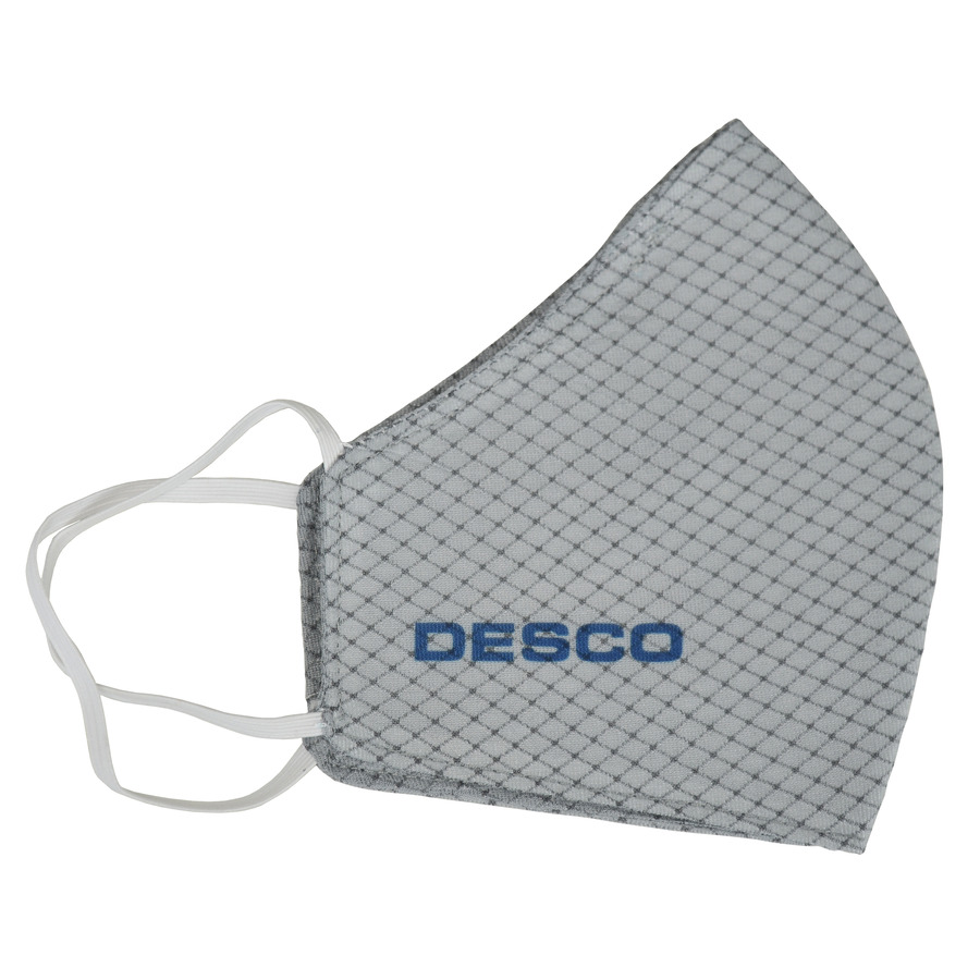 Desco 97552 Face Mask, Static Dissipative, Gray, S-M